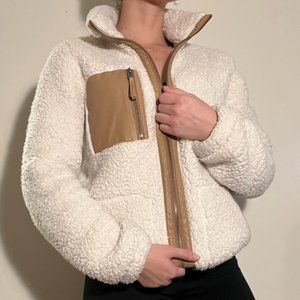 Abercrombie & Fitch Elevated Trim Sherpa Shirt Jacket